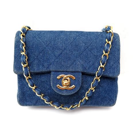 chanel denim mini bag